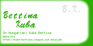 bettina kuba business card